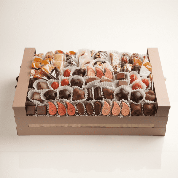 Assorted Milk & Dark Chocolate, Assorted Nougat Dark Chocolate, Assorted Confits Dark Chocolate, Asssorted Dates Dark Chocolate, Assorted Marzipan