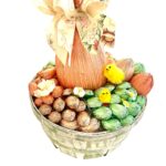 Round Willow Colored Basket 20x10cm